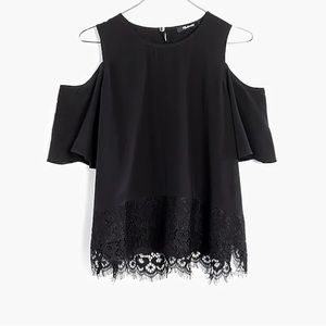 Madewell Silk Lace Top Size M